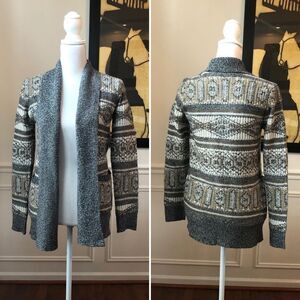 Jack BB Dakota Avora Cardigan Sweater Tan Grey XS